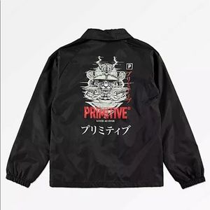 Primitive Samurai Paul Black Coaches Jacket Small